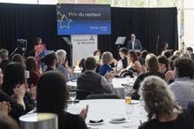Daniel Jutras, recteur de l'Université de Montréal, à la remise des Prix du recteur 2024